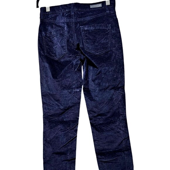 Blanknyc Woman's Navy Velvet Skinny Pants Size 26 With Button Closure &‎ Pockets - Picture 4 of 10
